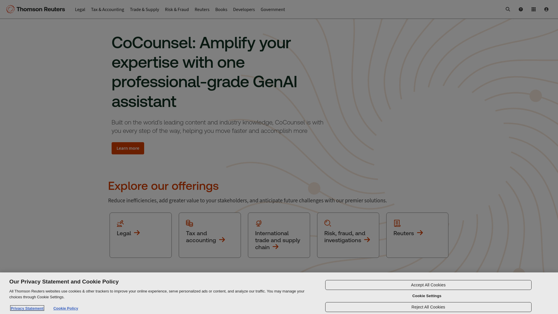 Thomson Reuters banner