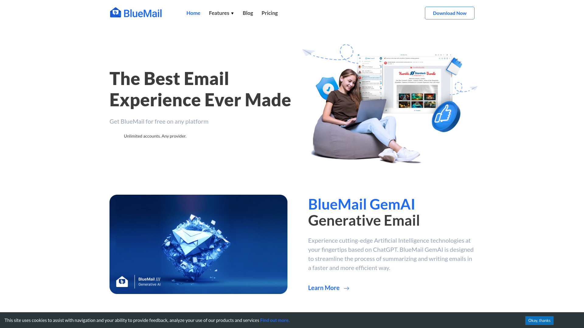 BlueMail banner