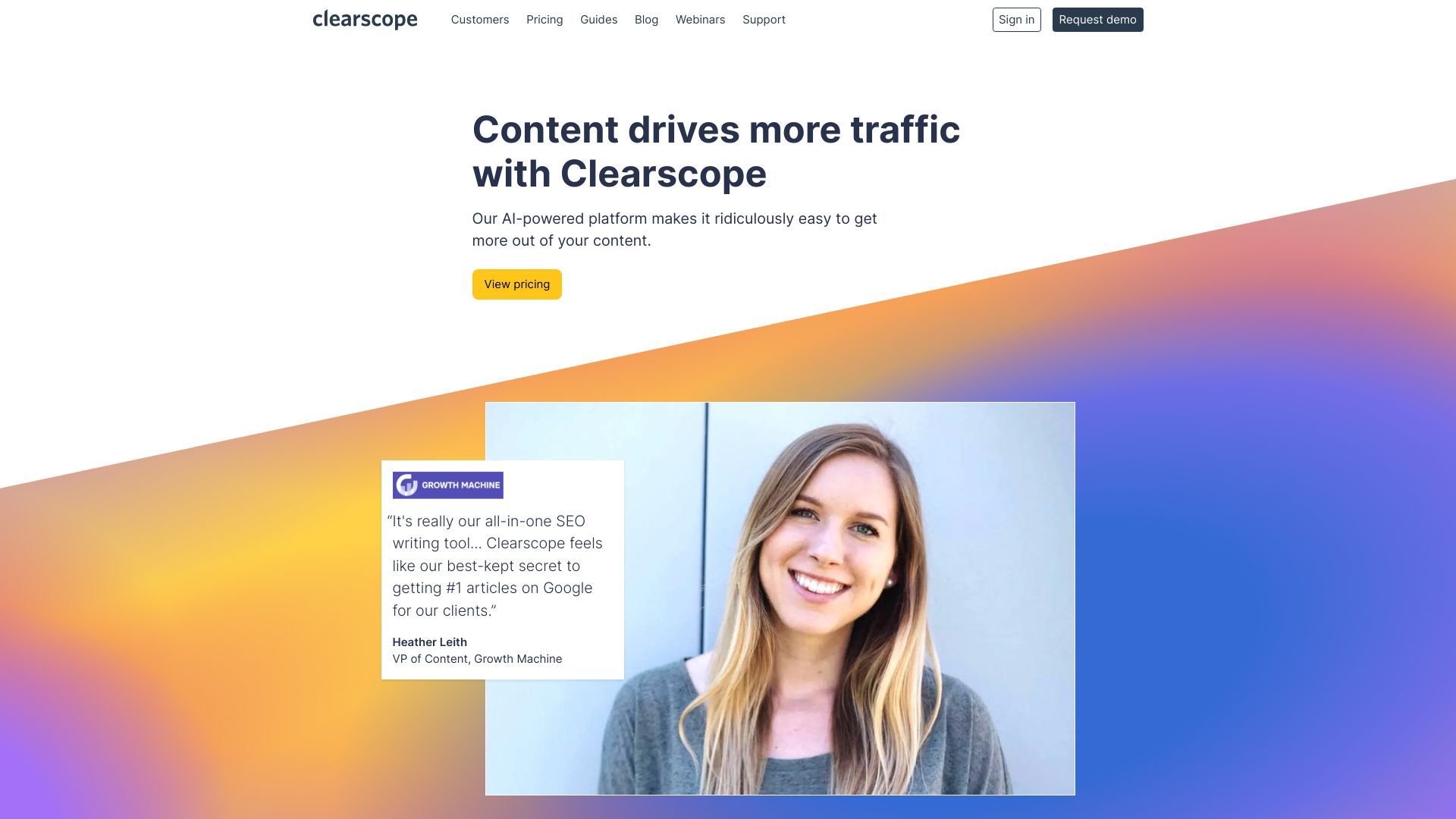 Clearscope banner