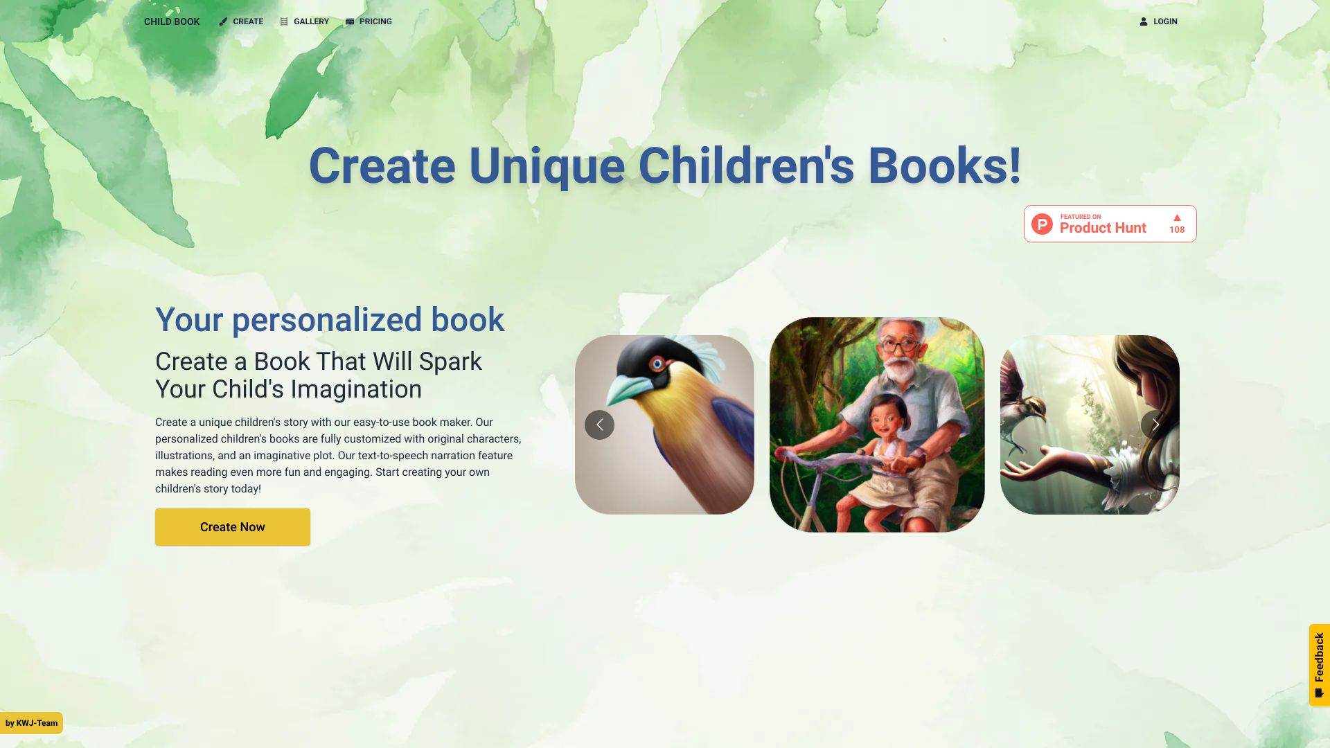 Childbook AI banner