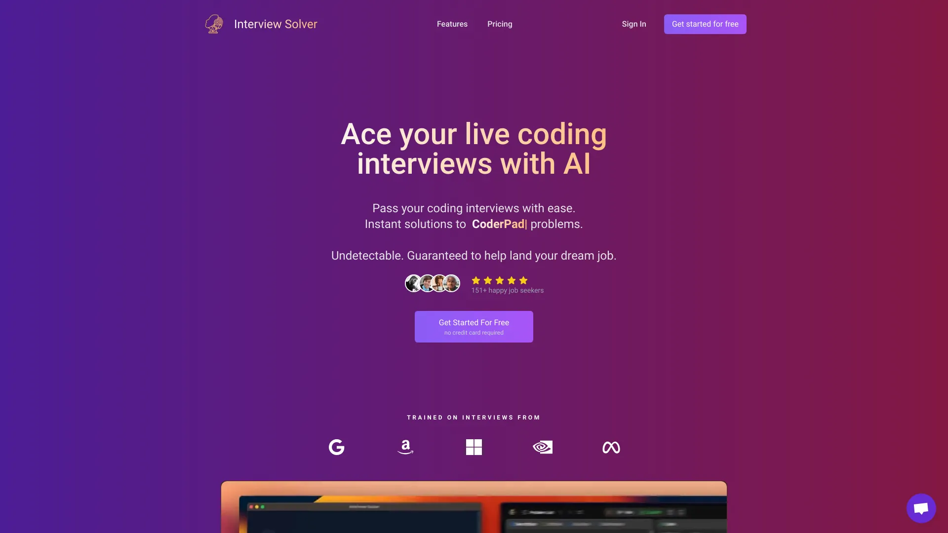 Interview Solver banner