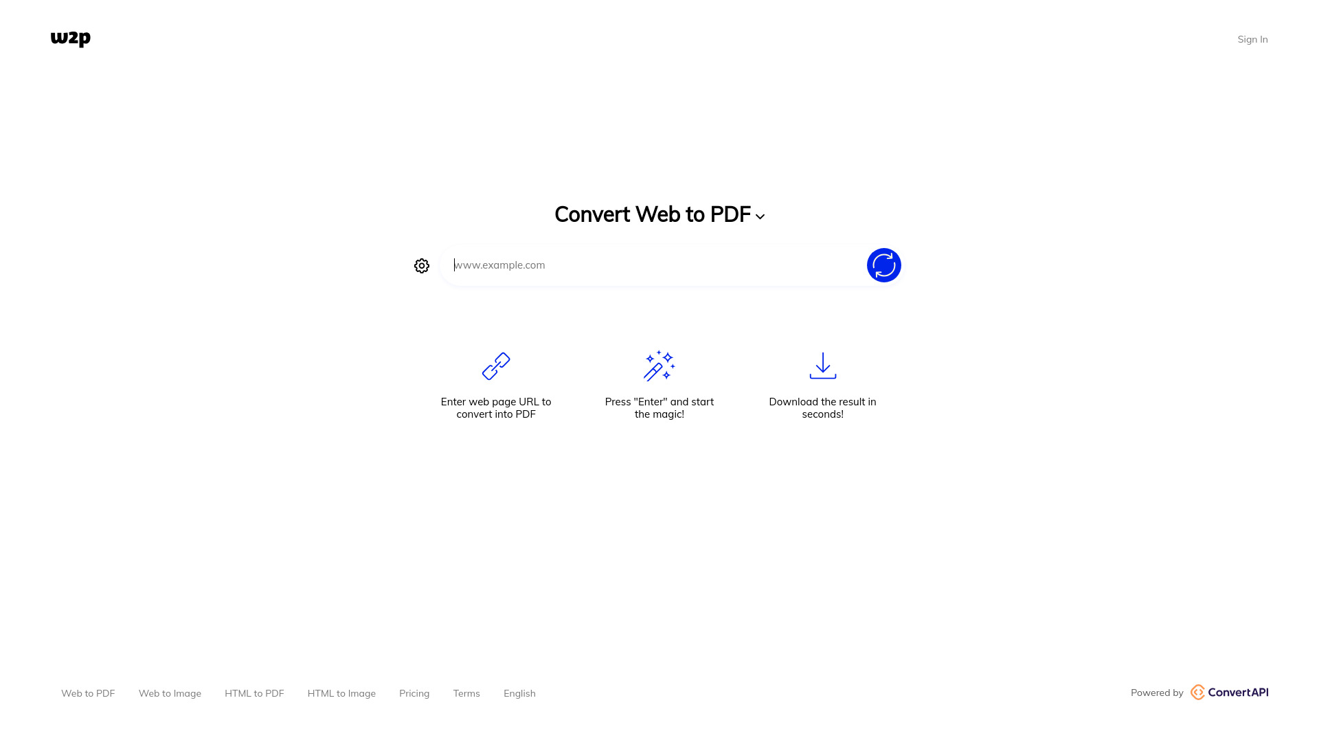 Web2PDFConvert banner