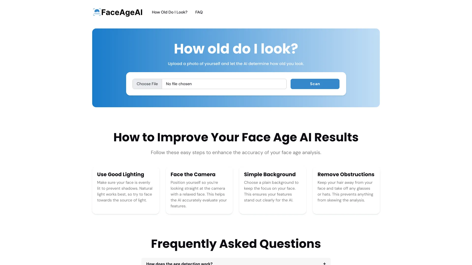 Face Age AI banner