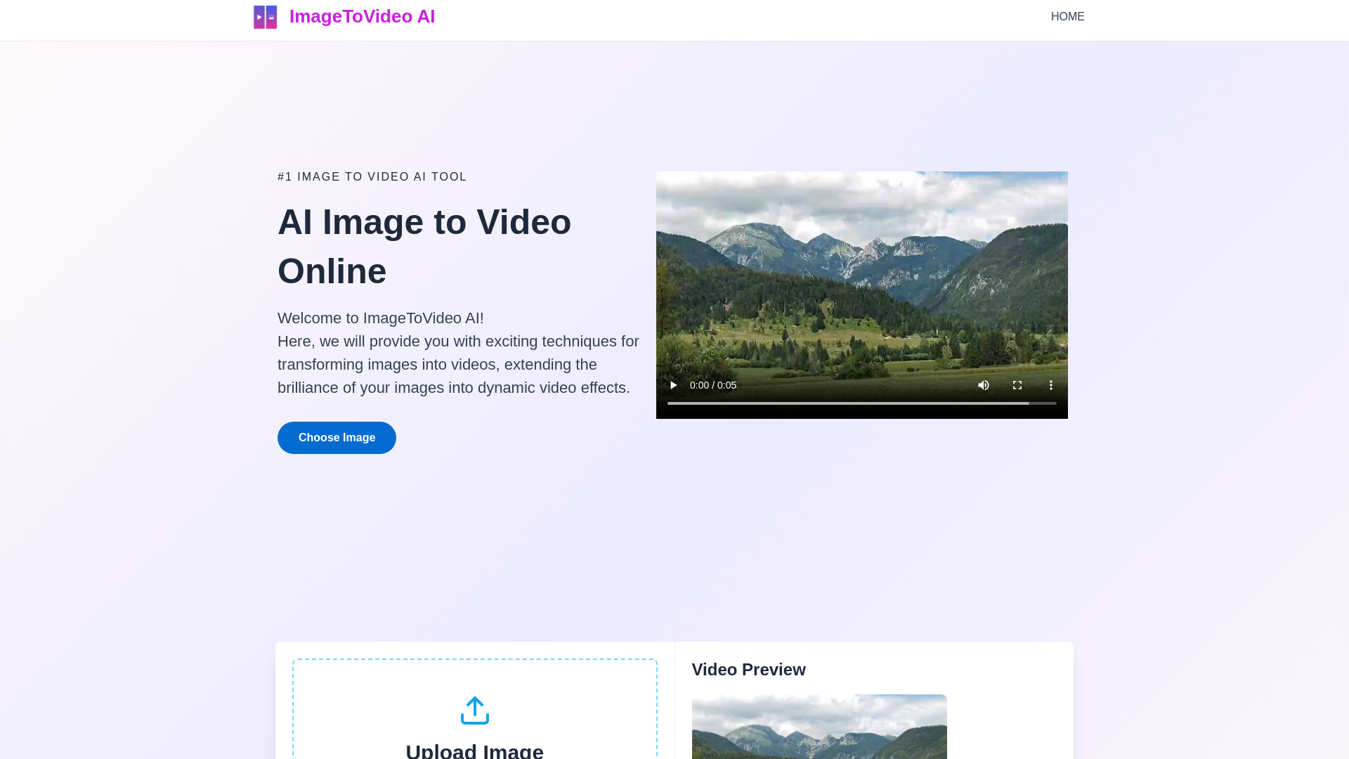 ImageToVideo AI banner