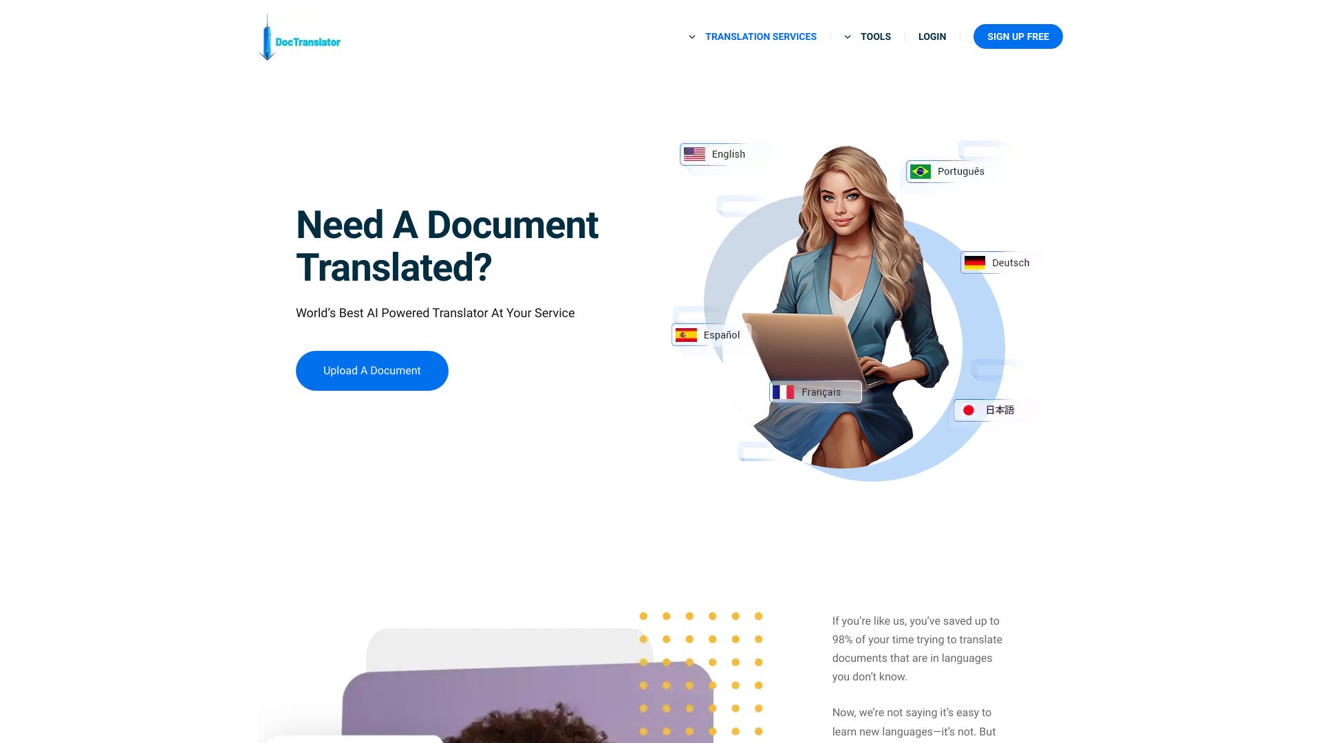 DocTranslator banner