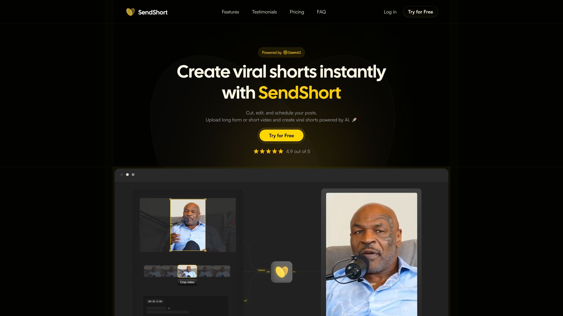 SendShort banner