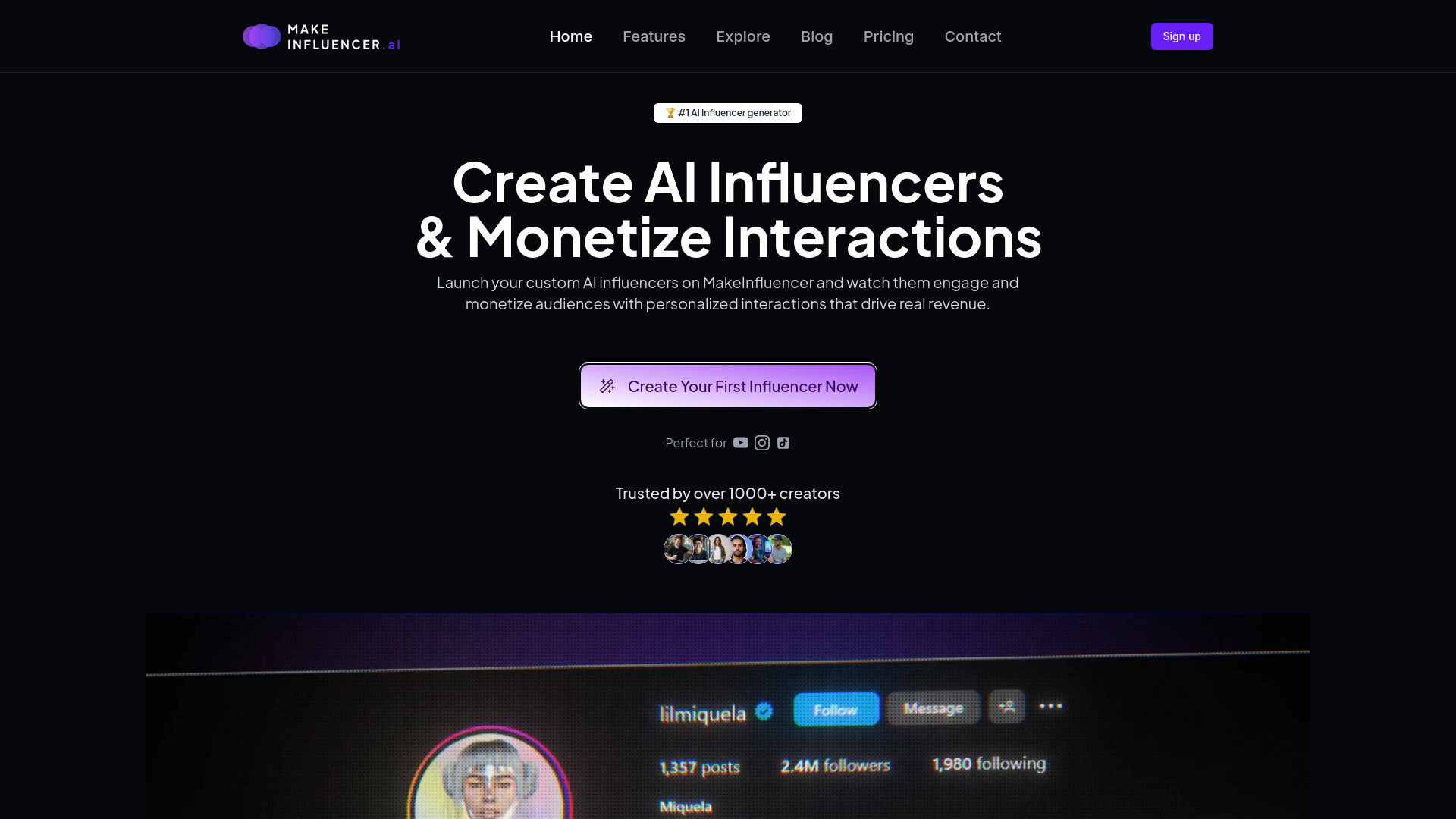 MakeInfluencer banner