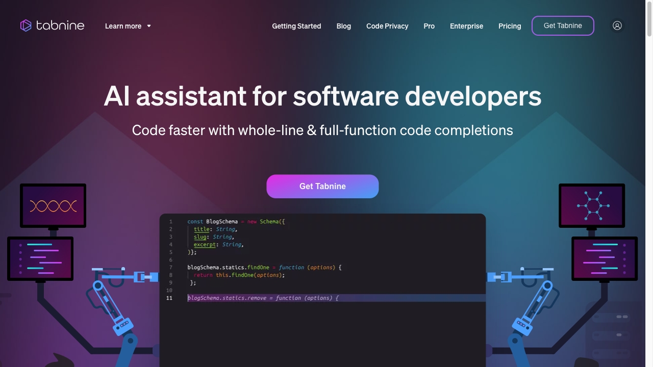 Tabnine banner