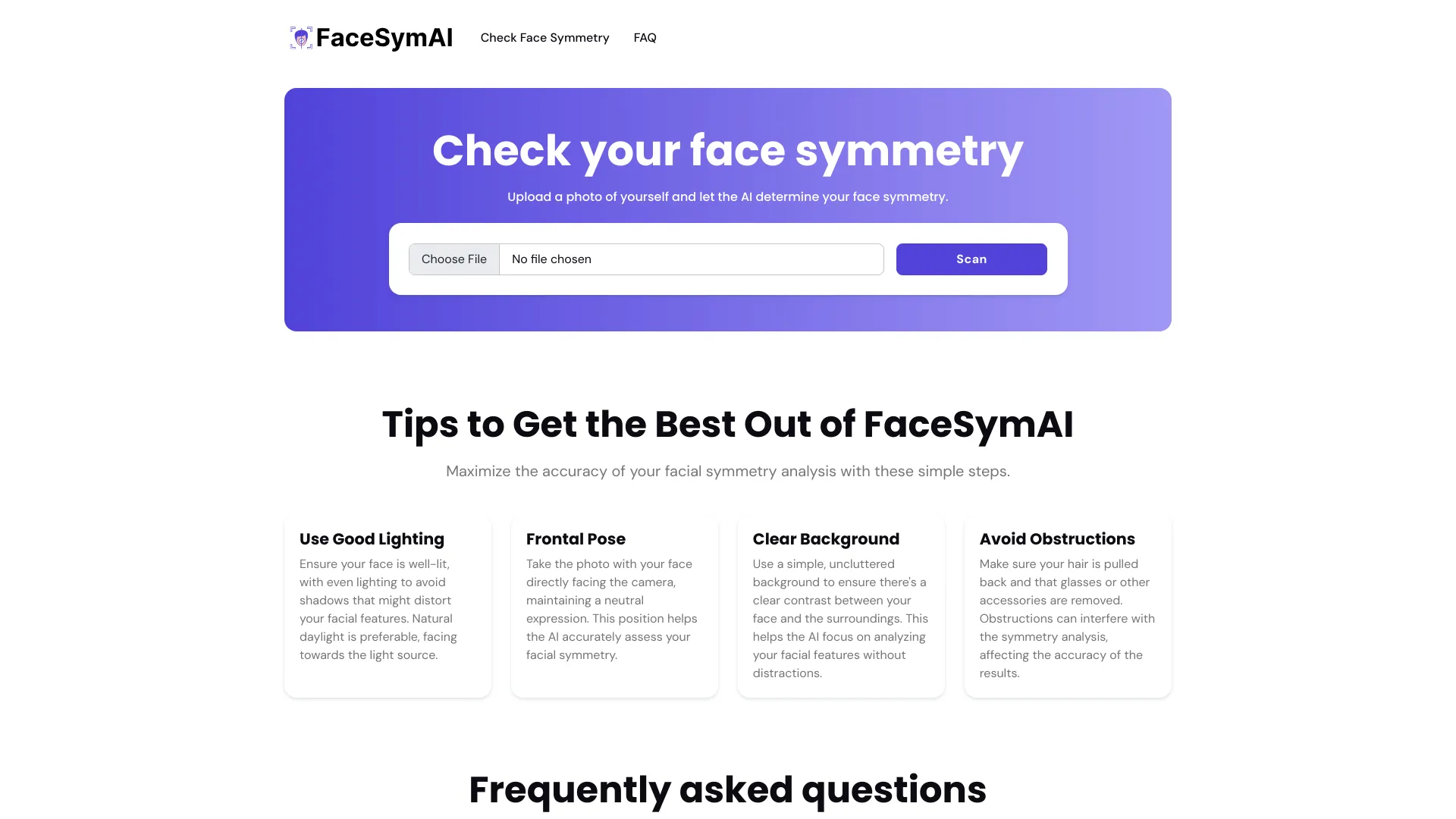 FaceSymAI banner