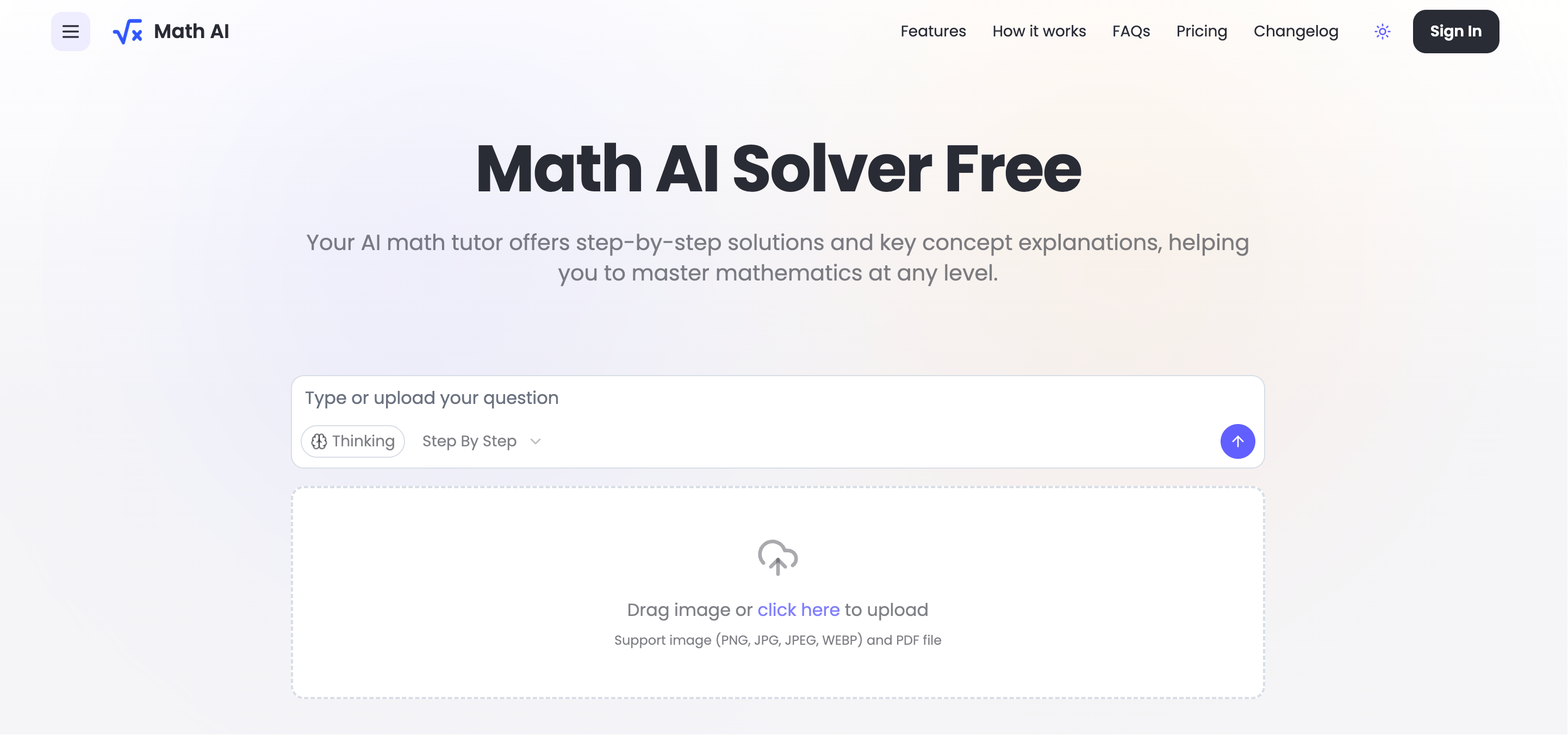 Math AI banner