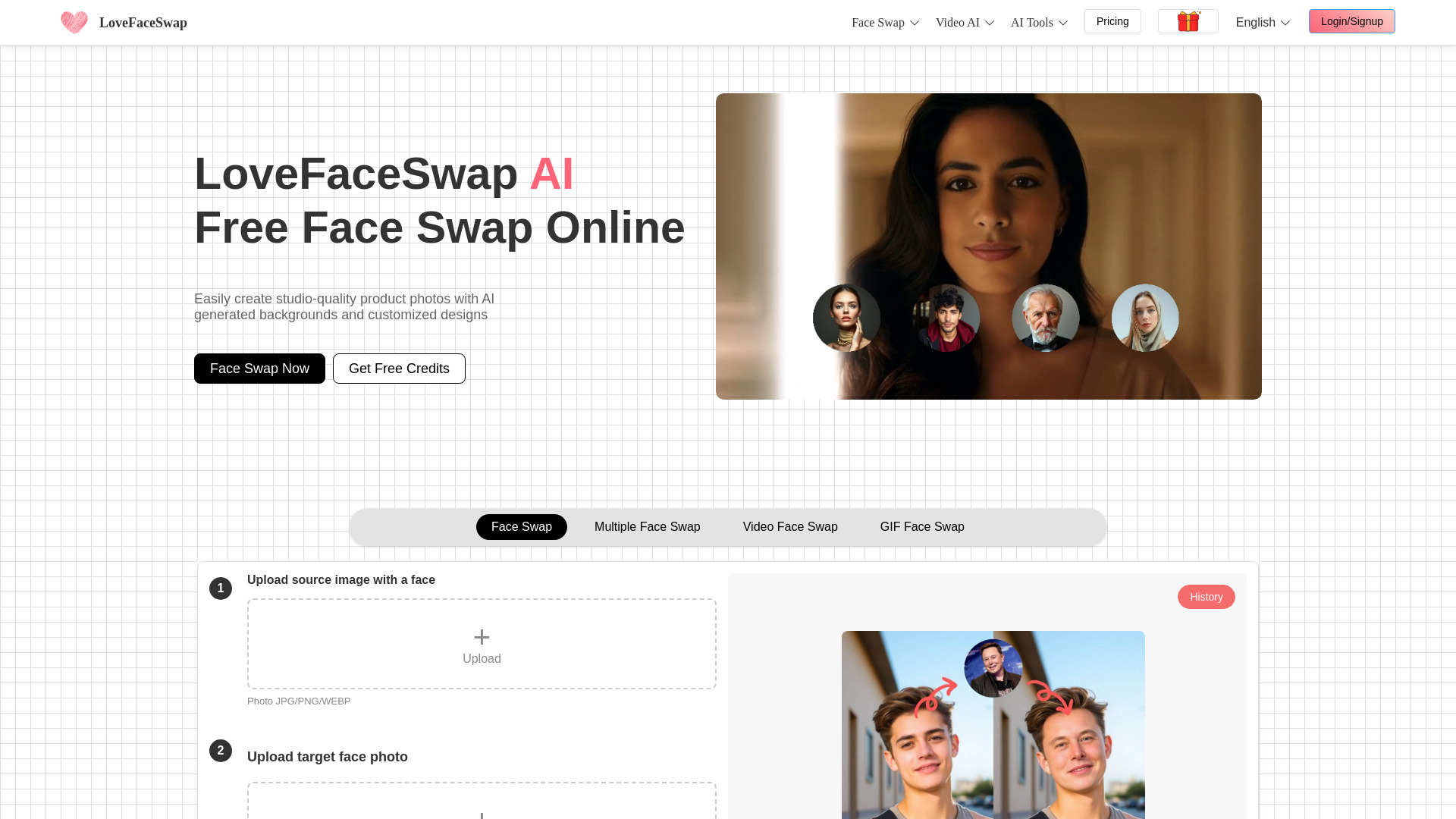 LoveFaceSwap banner