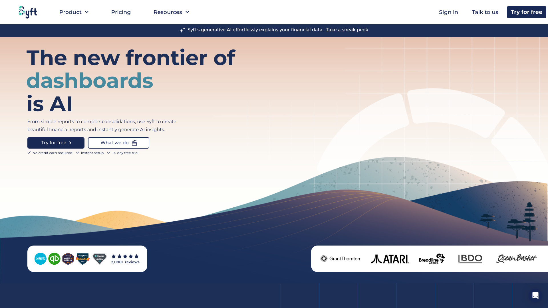 Syft Analytics banner