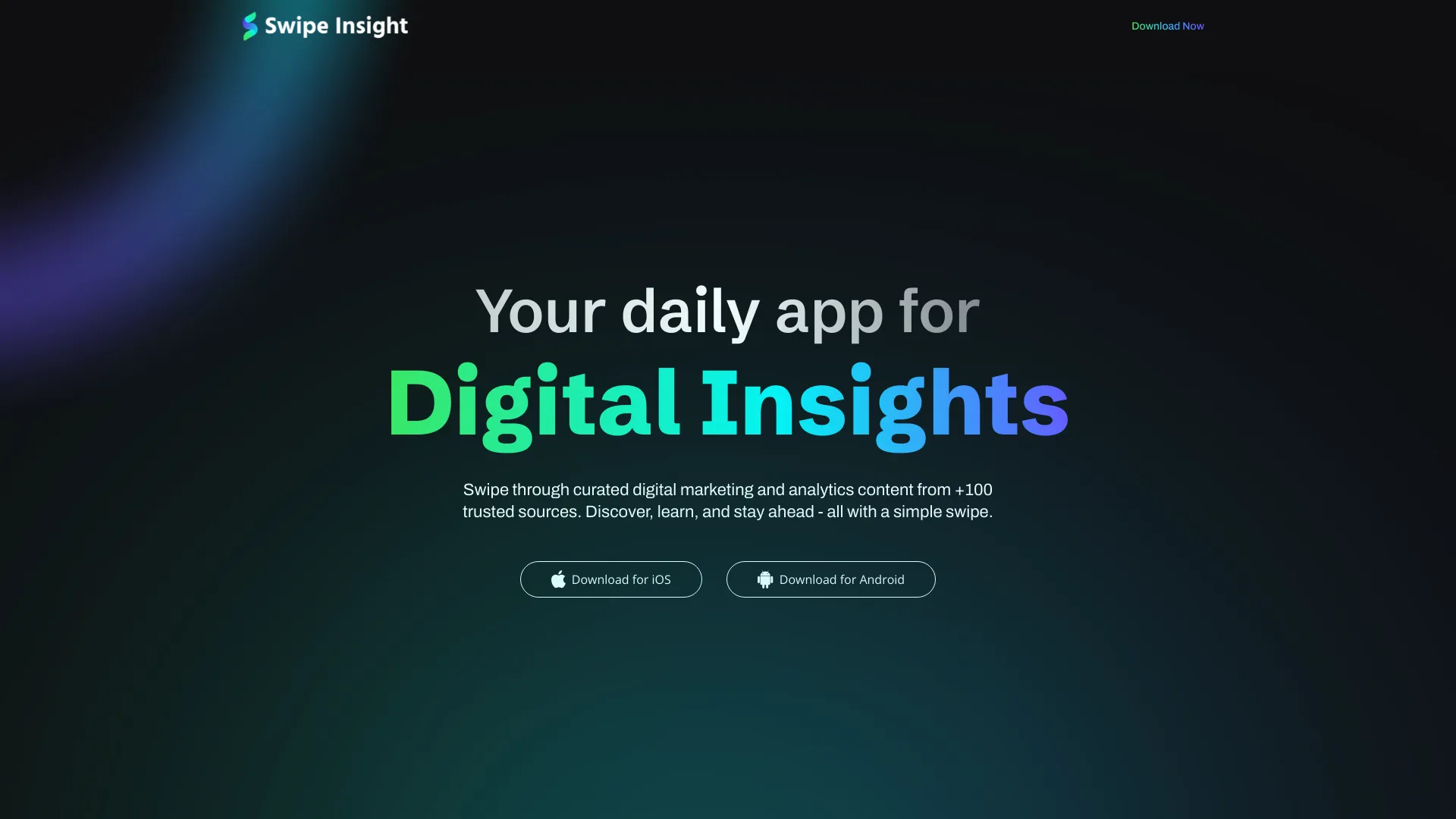 Swipe Insight banner