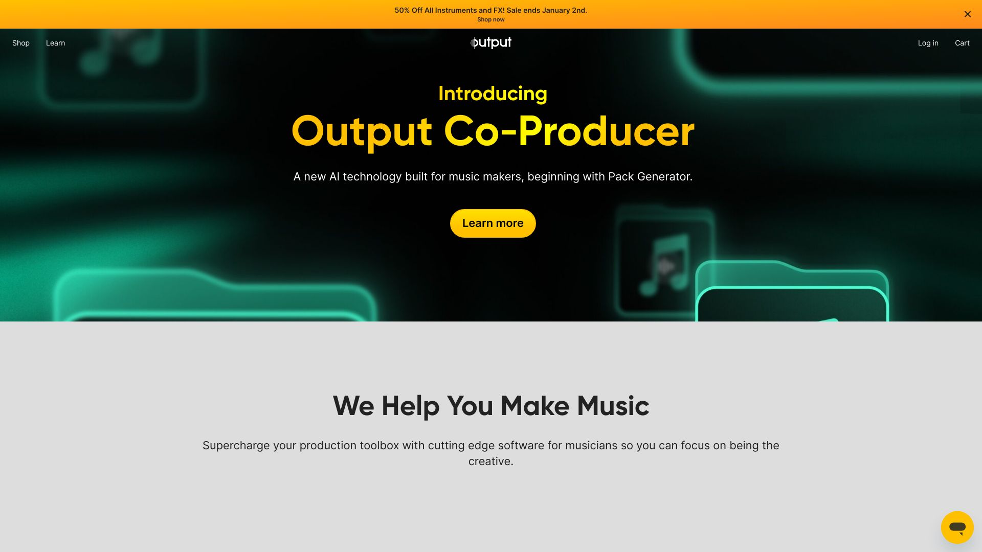 Output banner