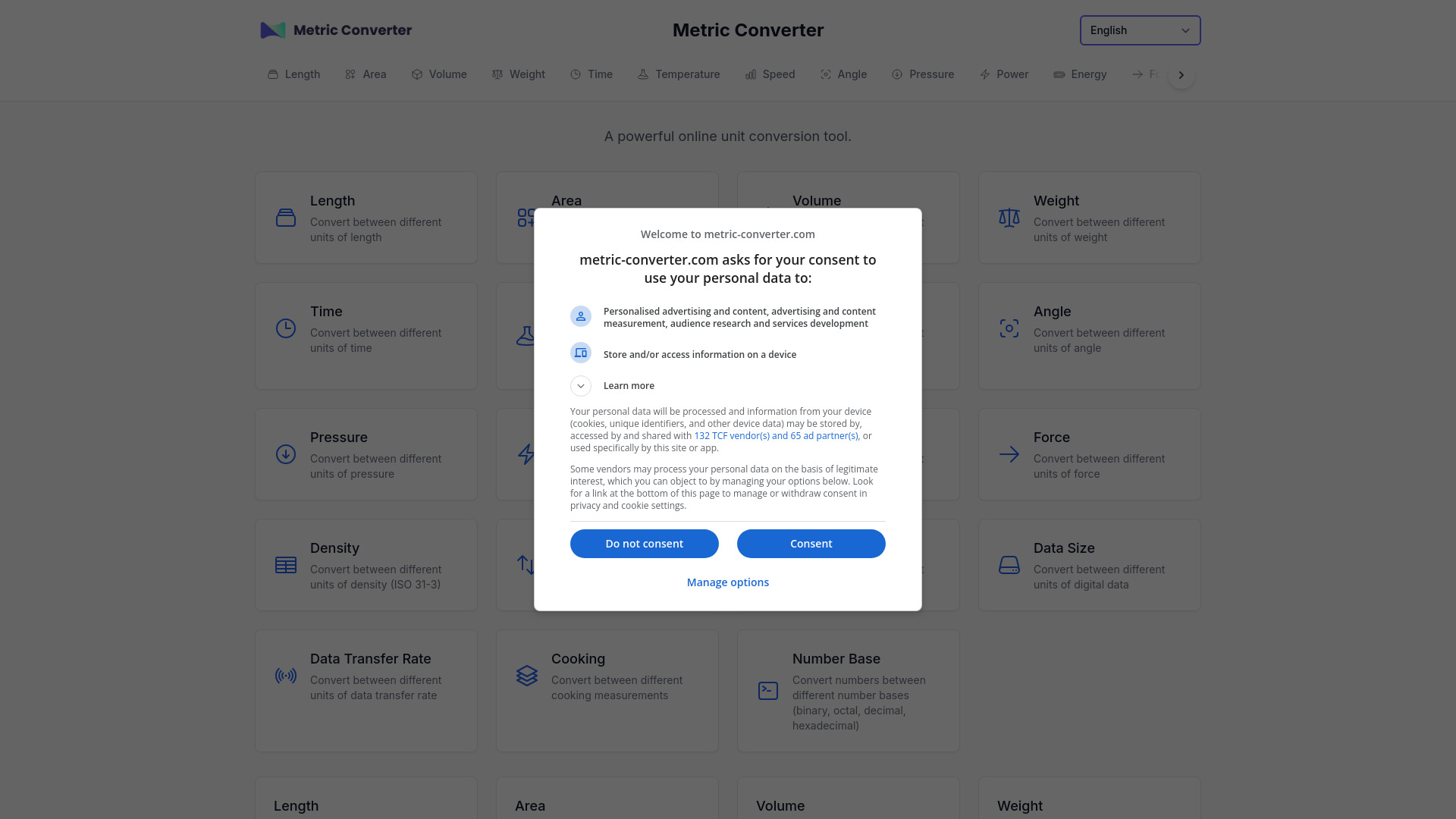 Metric Converter banner