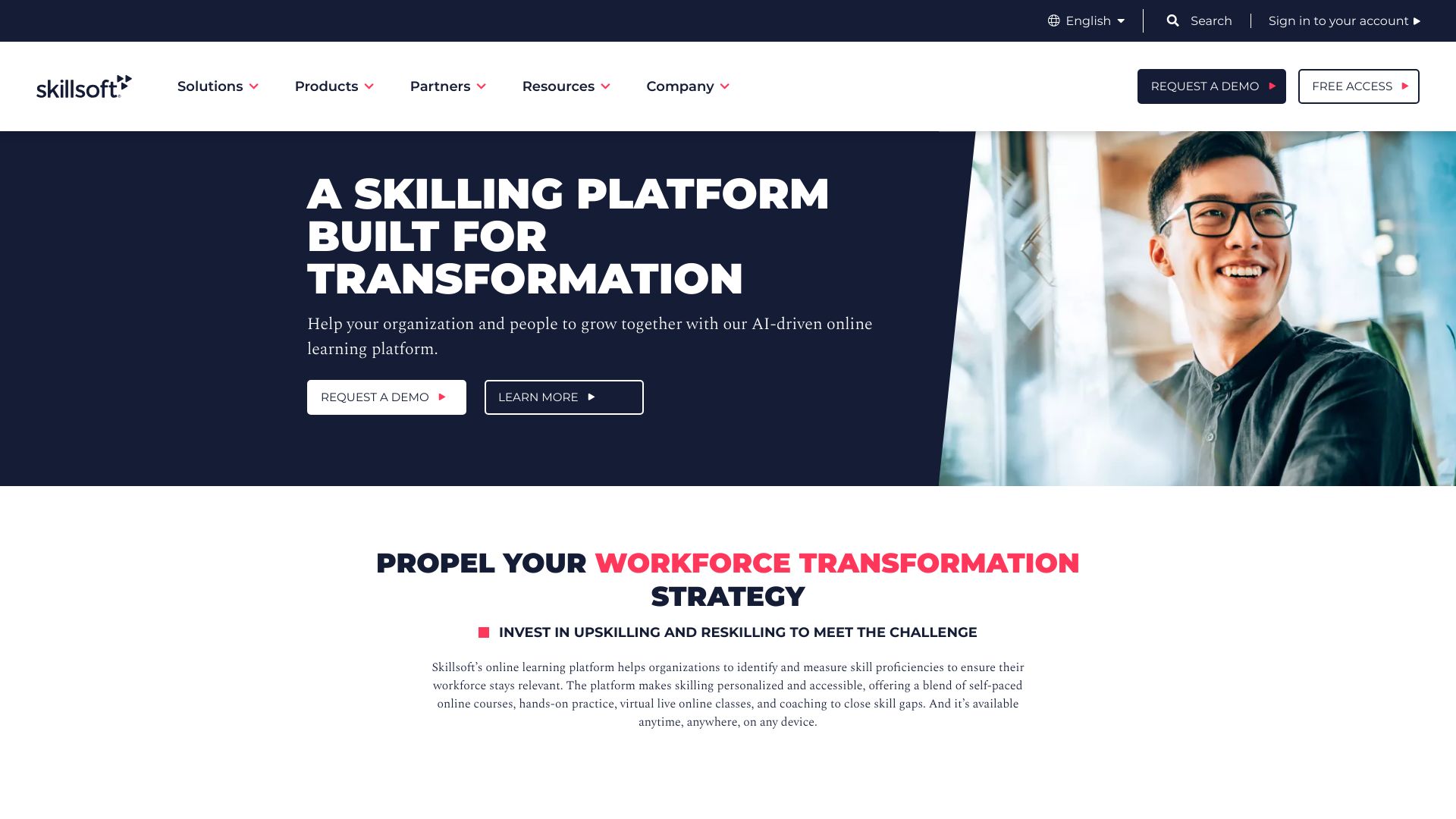 Skillsoft Percipio banner