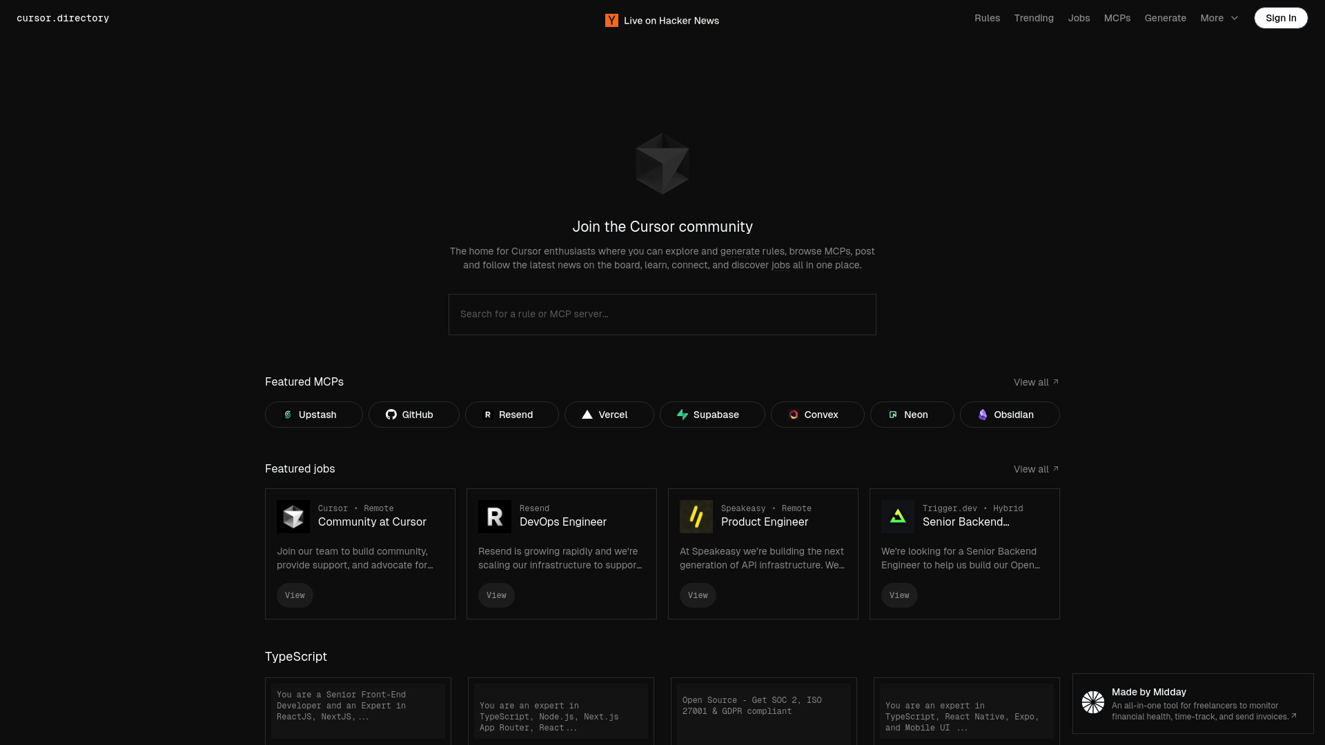 Cursor Directory banner