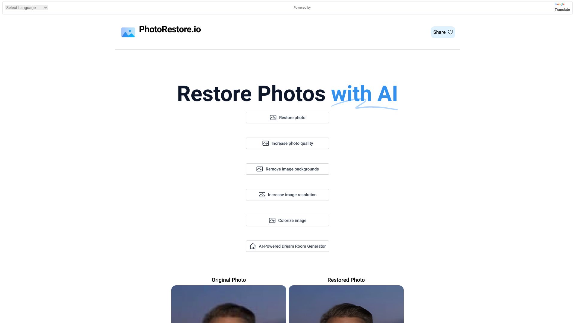 PhotoRestore banner