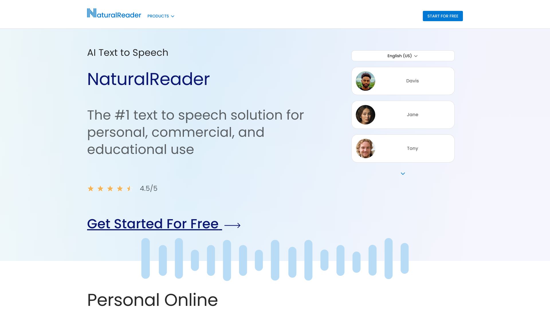 NaturalReader banner