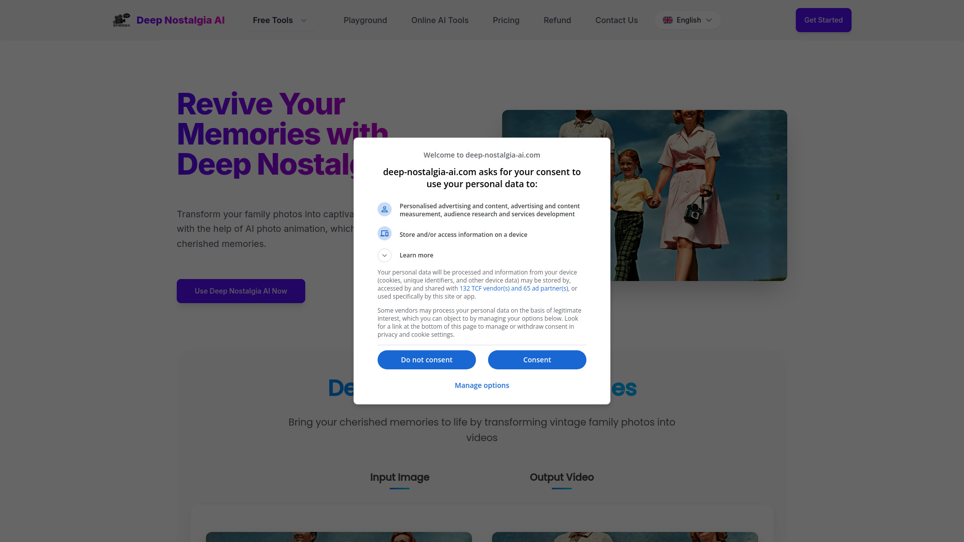 Deep Nostalgia AI banner