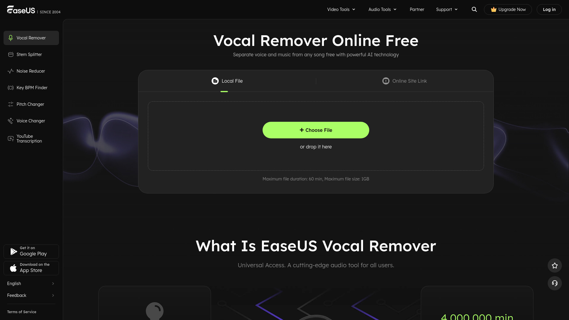 EaseUS Vocal Remover banner