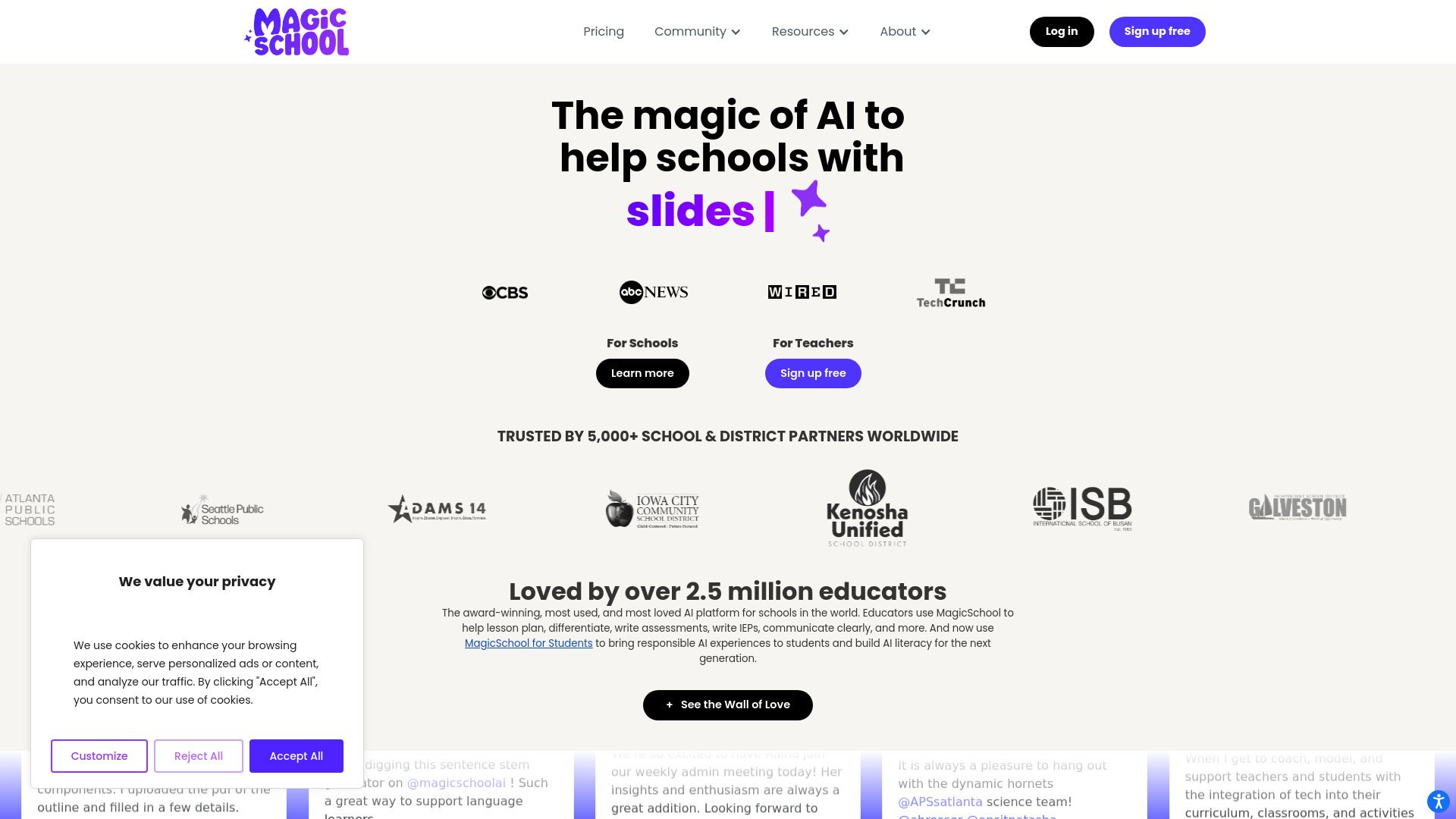 MagicSchool banner