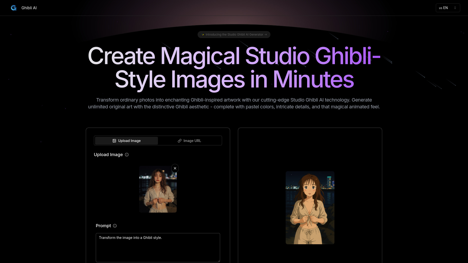 Ghibli AI banner