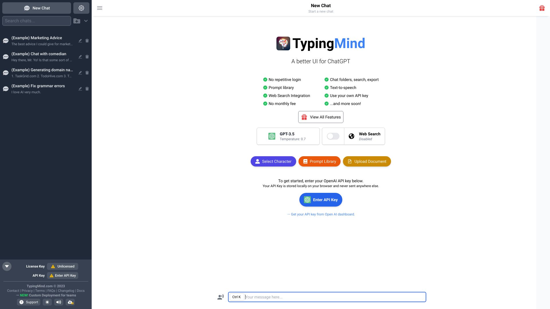 TypingMind banner