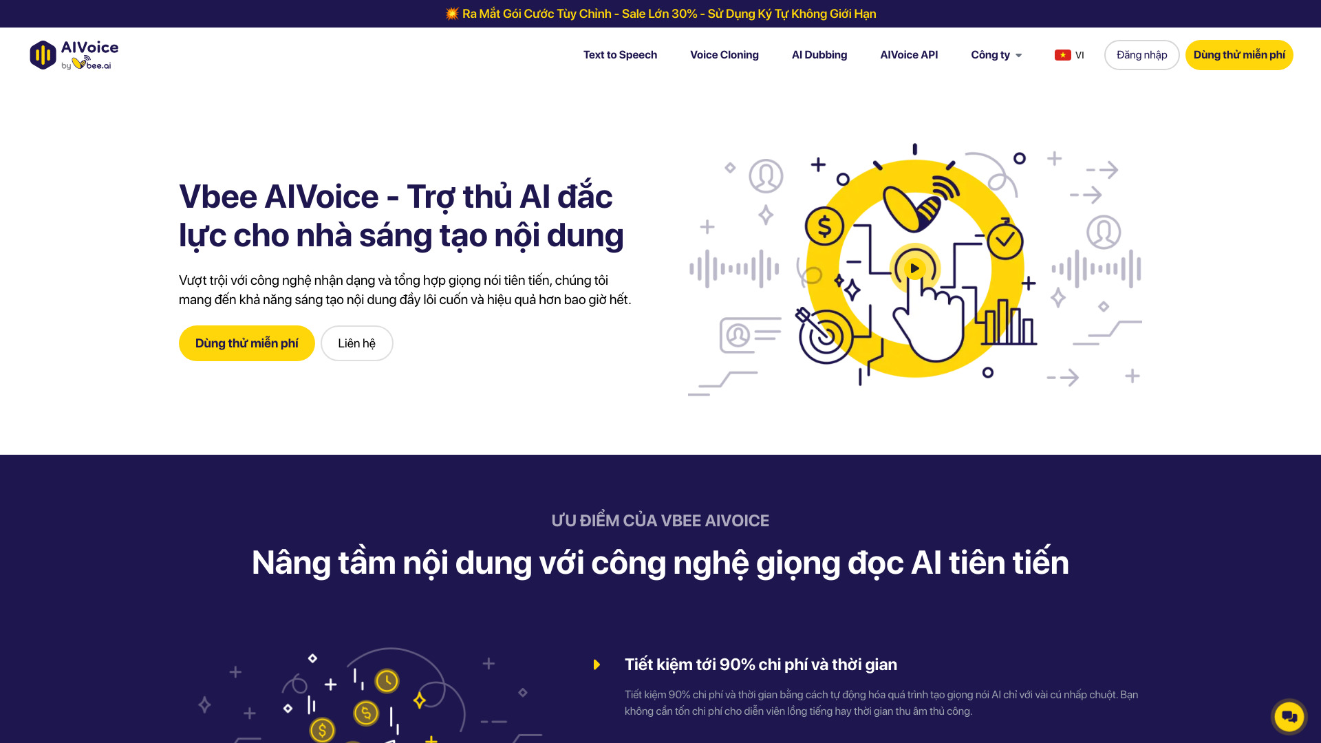 Vbee AIVoice banner